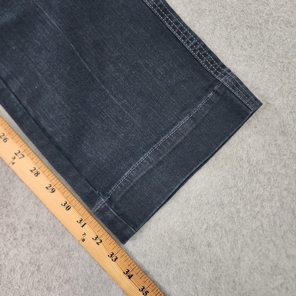 Converse One Star Bootcut Jeans Womens 6 Blue Dark Wash Mid Rise Denim 30x33 - Picture 11 of 16